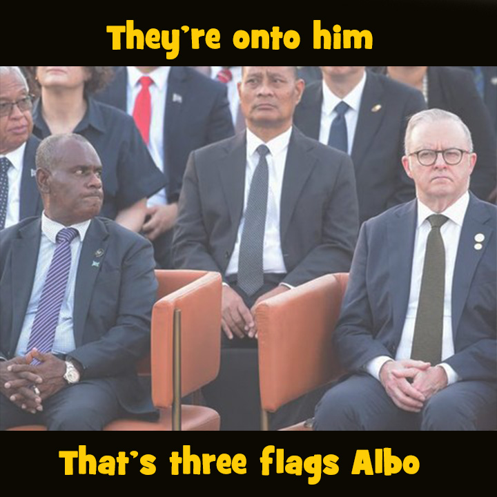 MrsS2023's tweet image. He is never here in the country!  

Hides away overseas and has more flyer miles on the #VIPJet than a #Qantas captain.

Poor didums feeling unsafe in public? May i suggest he moves to Melbourne, Victoria to enjoy the "cultural enrichment" crime wave created by #Labor