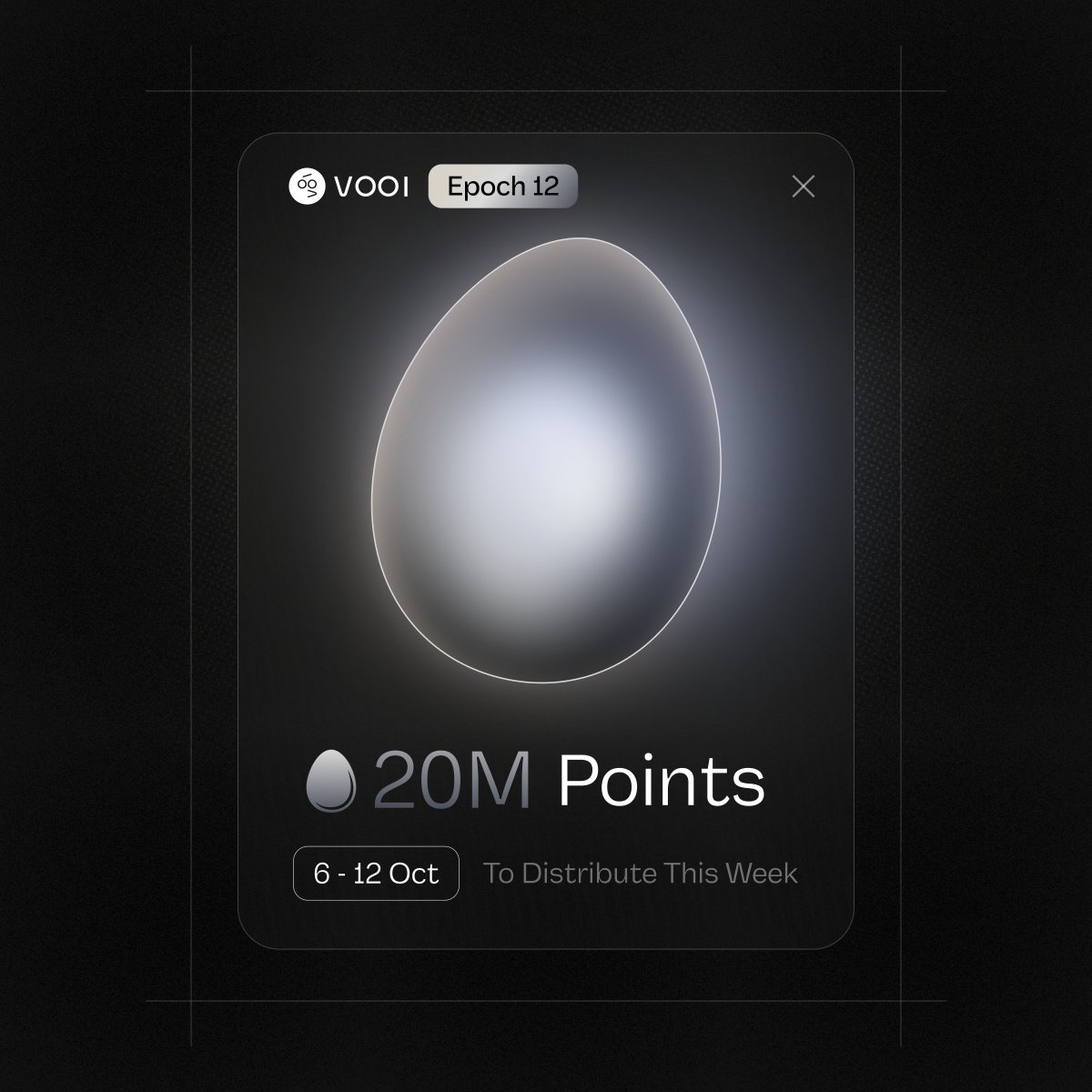 thedevil0287's tweet image. Hey @vooi_io Epoch 12 is live!

A total of 20M points are being distributed this week for your VOOI on-chain activity 

Here’s the breakdown:

🔹 10M Points – Trading on VOOI Pro
🔹 3M Points – Cross-chain swaps &amp;amp; spot

Trade ➜ Earn Points ➜ Get a Booster