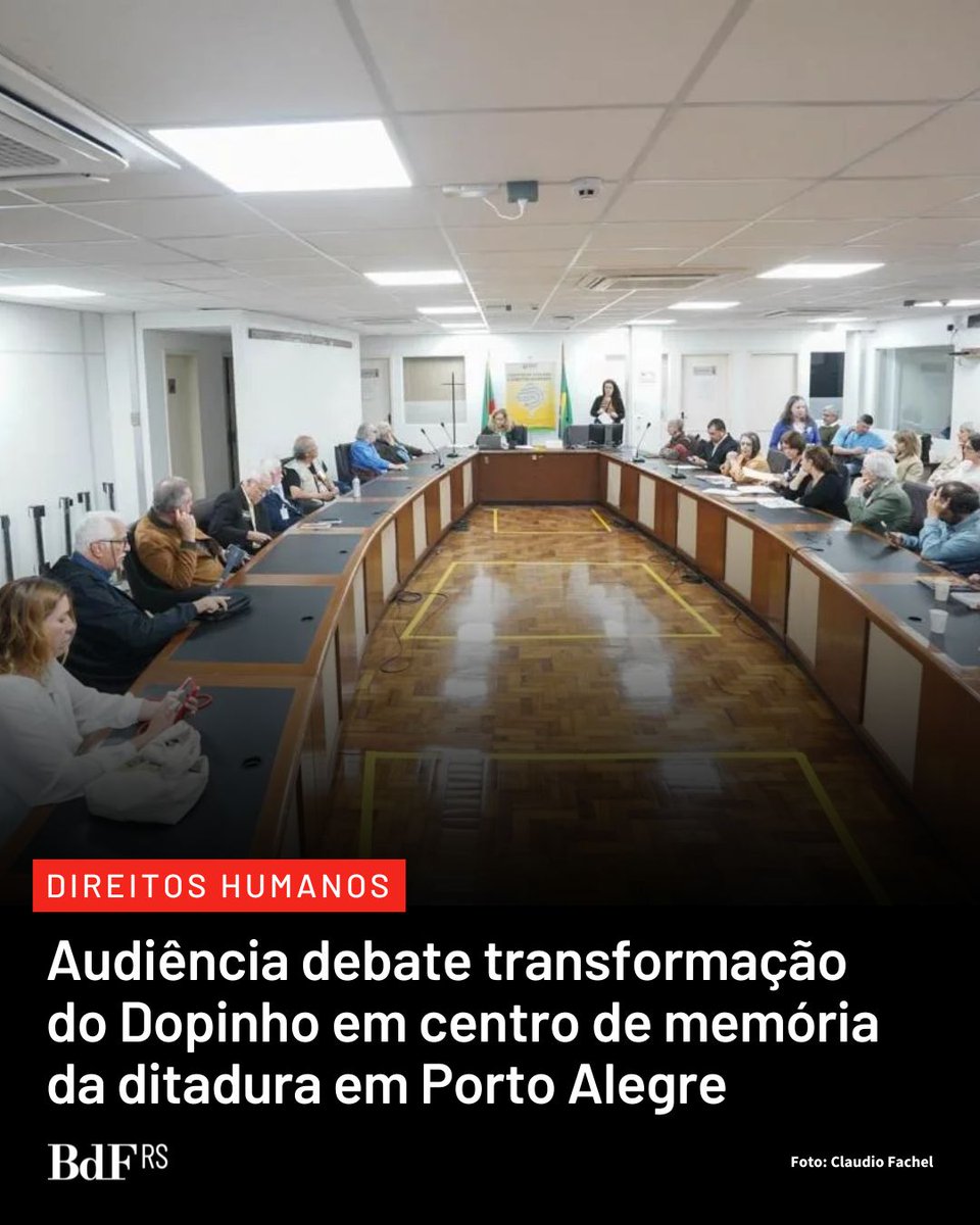 MEMÓRIA E JUSTIÇA ⚖️

Proposto pela deputada Sofia Cavedon (PT), encontro aconteceu nesta segunda-feira (6)

📲 Leia na íntegra em #BdFRS

tinyurl.com/2akeswon
.
.
.
🔴 Apoie a imprensa local independente

➡ apoia.se/amigosdobrasil…
