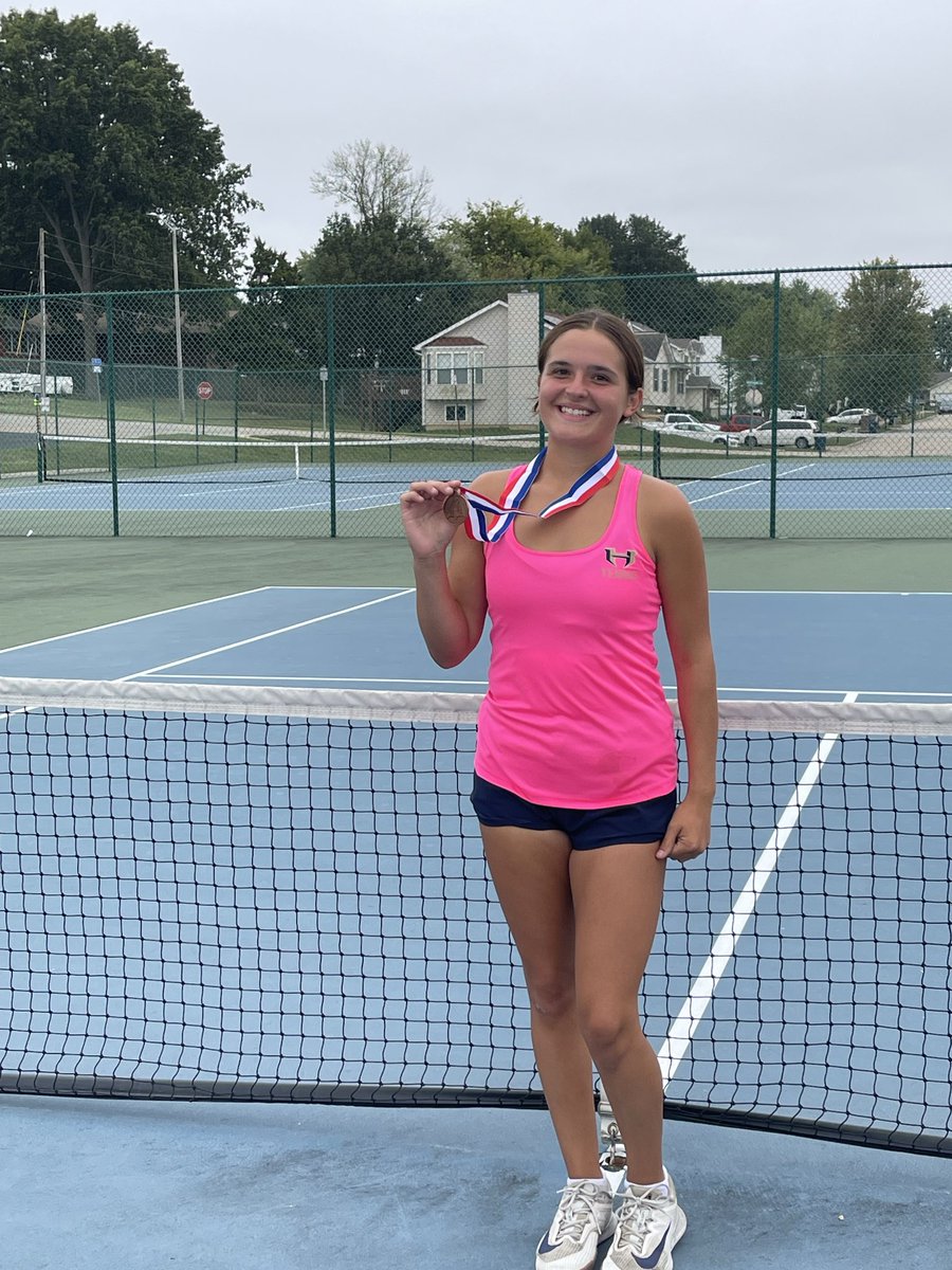 Congratulations Braxtyn on 3rd place at 6 singles!!