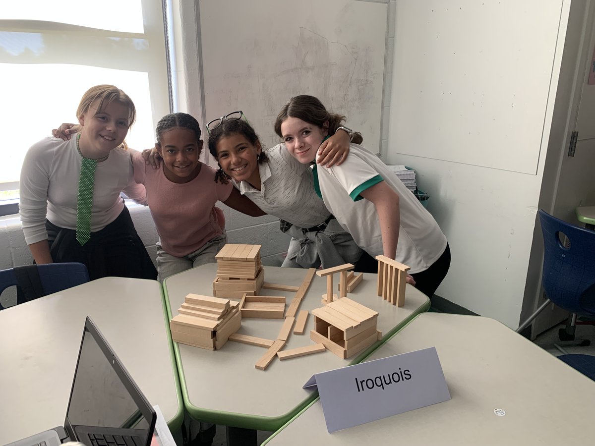 WSESSmithfield's tweet image. Mrs. Winkley worked with Ms. Copeland and her 6th grade history class to build Native American dwellings using their learning from class and online resources. #WestsideBestside