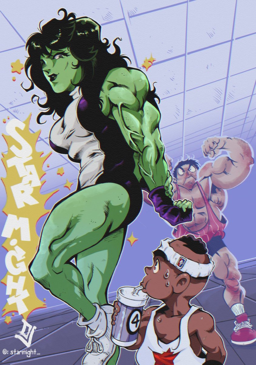 She Hulk Flex 
#marvel #JoJosBizarreAdventure #hulk #sketch #comics #90s