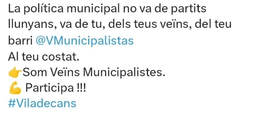 #Viladecans #VeïnsMunicipalistes Al teu costat 👇👇👇
