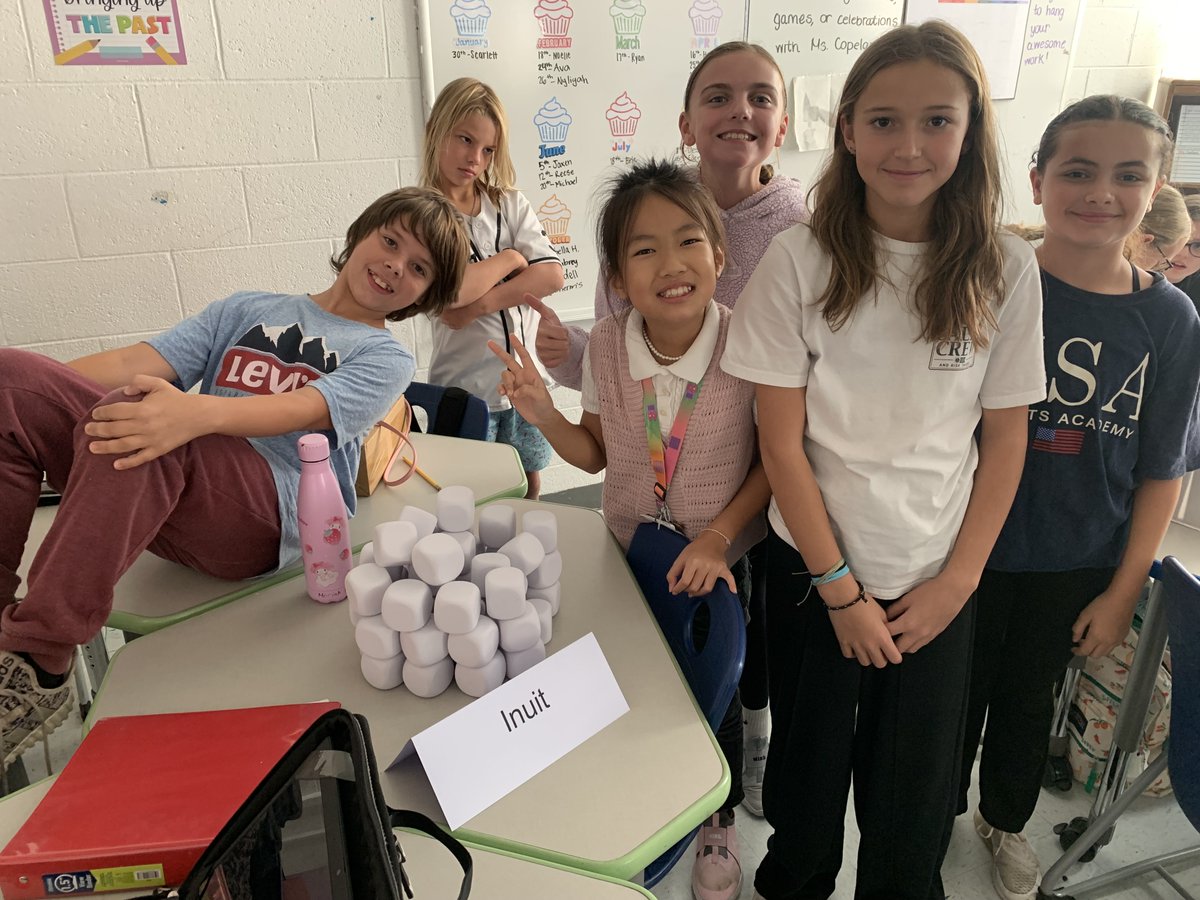 WSESSmithfield's tweet image. Mrs. Winkley worked with Ms. Copeland and her 6th grade history class to build Native American dwellings using their learning from class and online resources. #WestsideBestside