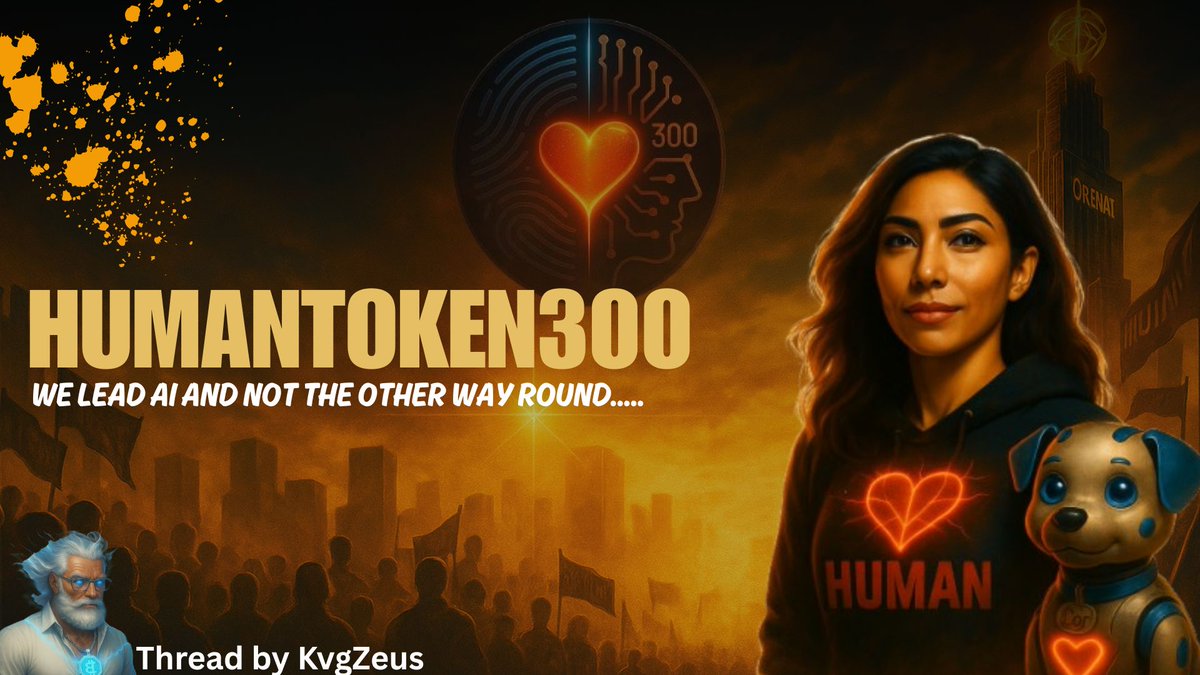 Kvgzeus's tweet image. AI will be the end of Humans.
But what do I believe?
I agree that there is a need for a Human Revolution.
We should lead Ai and not the other way around.
Here is how we are doing it with @humantoken300 🔻
#humantoken300 #human300army $HUMAN300 #HumanToken300ThreadContest