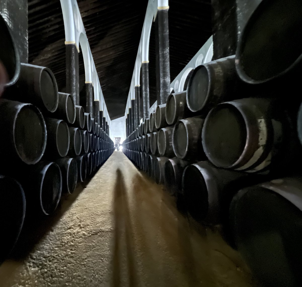 Poniente y Levante, porque el aire de tierra o el aire del mar le dan matices al vino, y más en una bodega tan alta y tan grande como la Arboledilla. 

Y lo he notado. Sorprendente los matices en los sabores.
Otra maravilla más de Barbadillo <a href="/barbadillo/">Bodegas Barbadillo</a>