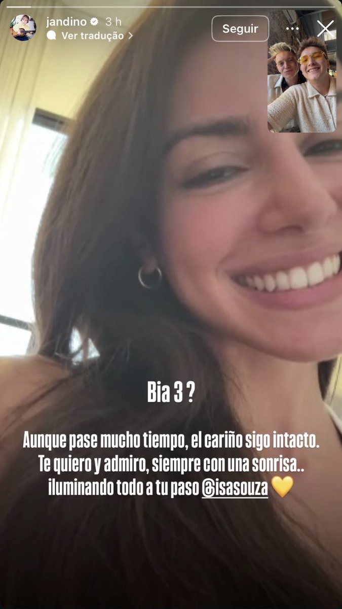 SIMPLESMENTE NÃO REAJA:

Jandino via Instagram Stories.