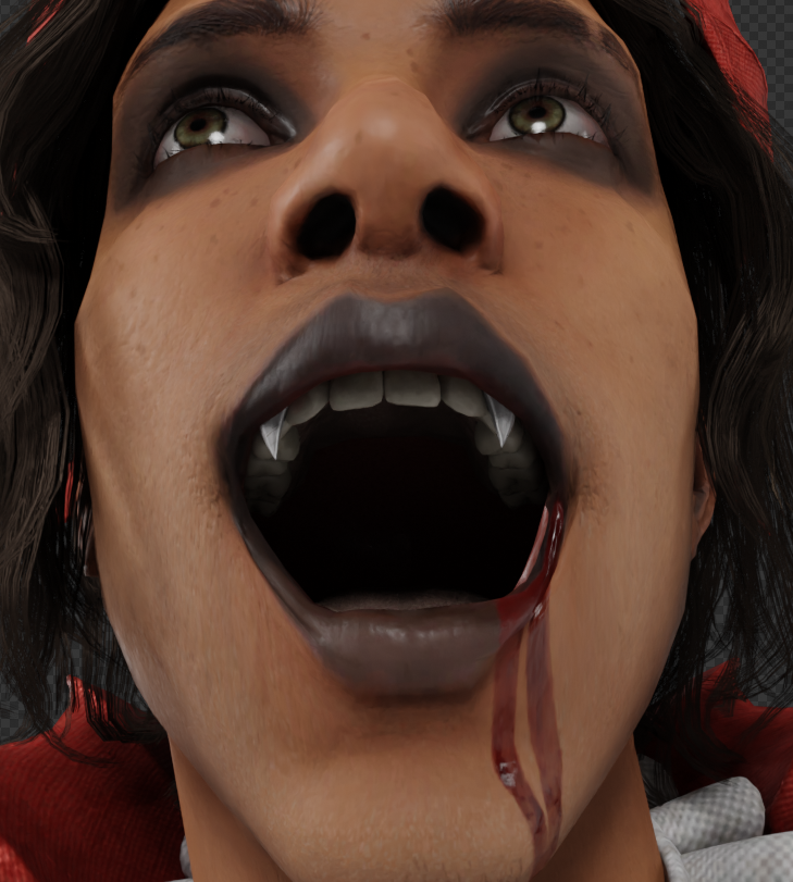Springey_'s tweet photo. Both Vampyras have fake fangs as part of their skins!!!! https://t.co/93mDZF0xT4