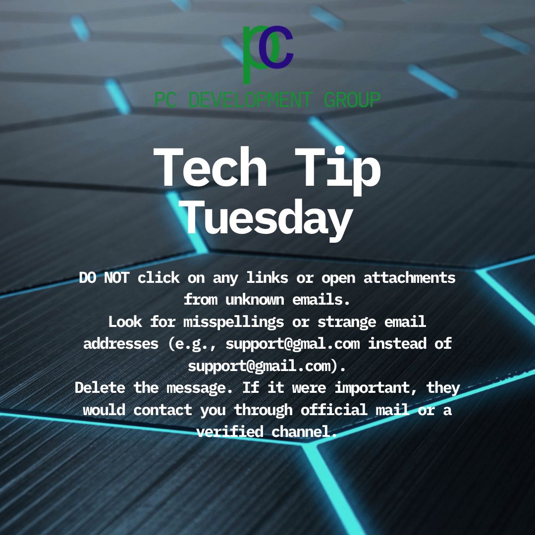 PCDevo's tweet image. Be careful! #TechTipTuesday #PCDevelopmentGroup