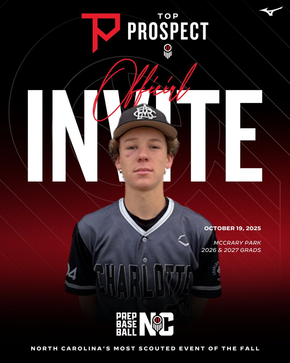 🚨 Invites Accepted
Jake Anderson | Jake Blanton | Charlie Beck | Jacob Boone 

These players from the class of '26 &amp; '27 will be joining Prep Baseball at our 2025 Upperclass Top Prospect Games. Stay tuned for more names to be announced 😎 #FallTPG25 #BeSeen

Request Your Invite: