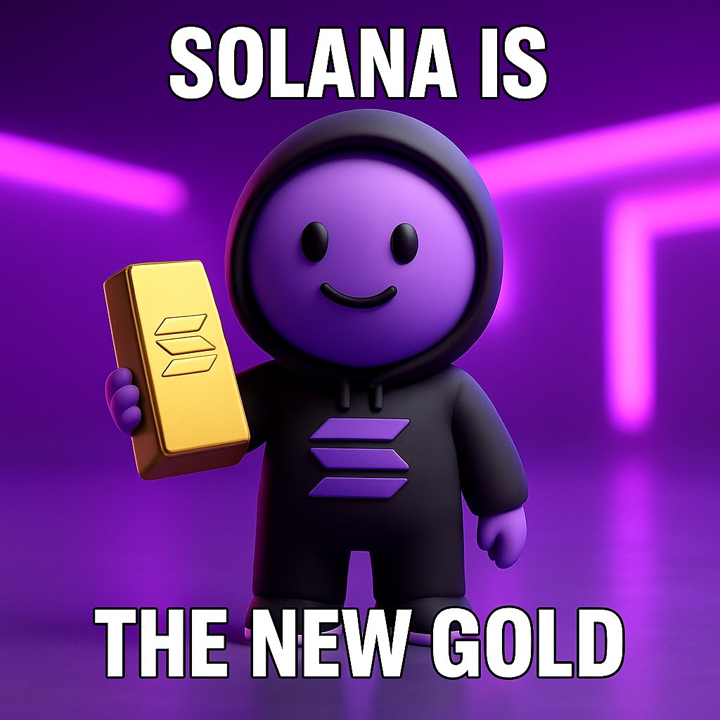 While they chase pump coins,
we stack gold — Solana gold. 💜
$Solanians