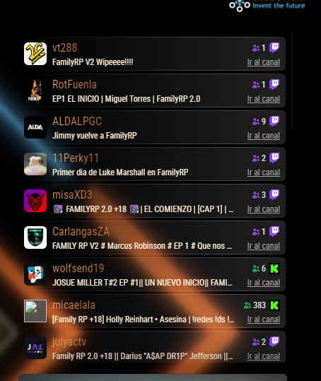 este detalle en la pagina de inicio de <a href="/FamilyRPES/">Family RP</a> es una pasado para los creadores pequeños, os la hais sacado <a href="/Tanizen/">Tanizen 🎃</a> y <a href="/Train9_/">Train 🐥</a>