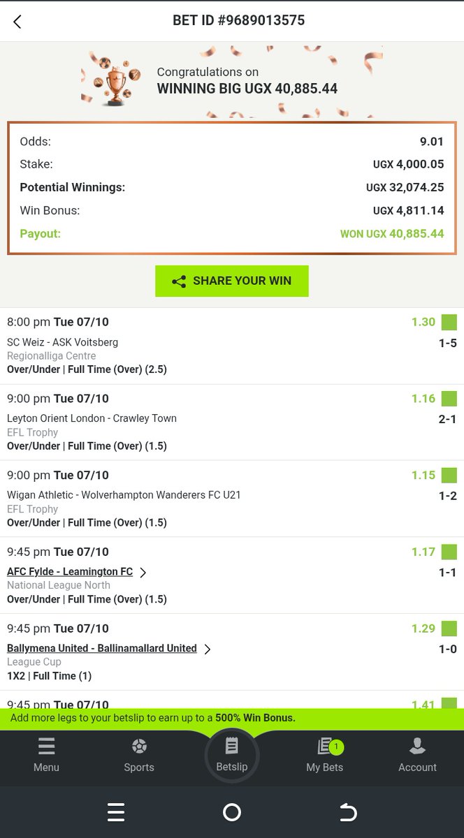 That odds 9 came home running with 💵💵💵, we made rain 🌧️💵 
Until next tickets 🥰🔥🎉❤️
#betpawa