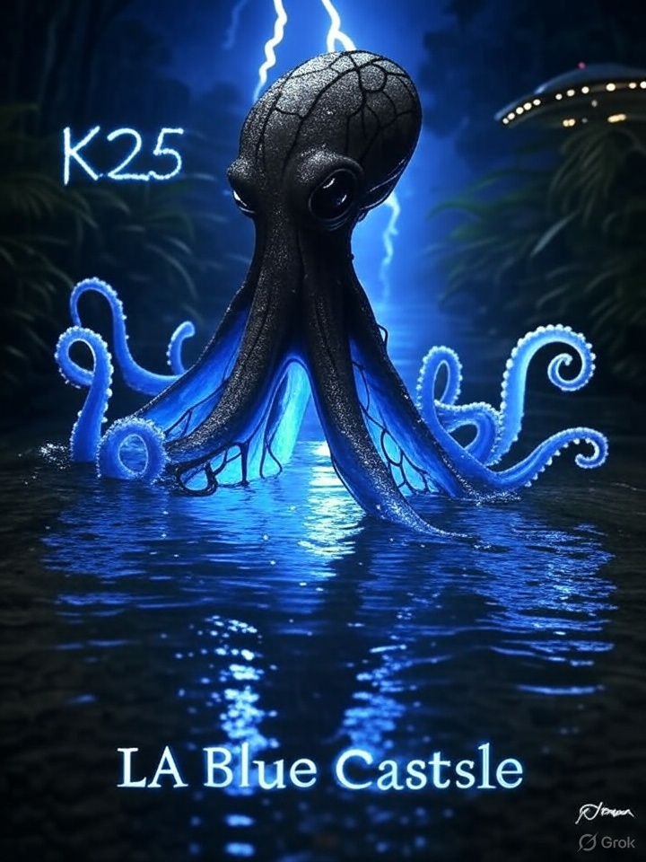 LABlueCastle's tweet image. New Video. The Hype has calmed down, but the captivating saga continues... is K25 a real alien life form, or a KinPanama / AI creation? 

#K25, #VenomKin, #LABlueCastle, #KinPanama, #PanamaAlien