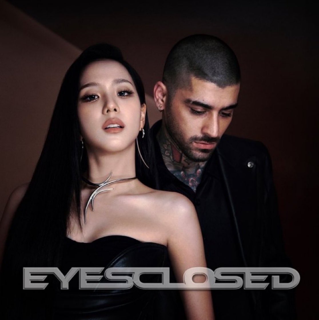 ZaynJMBase's tweet image. Zayn Malik &amp;amp; Jisoo for Digital Single “Eyes Closed” out October 10th midnight!