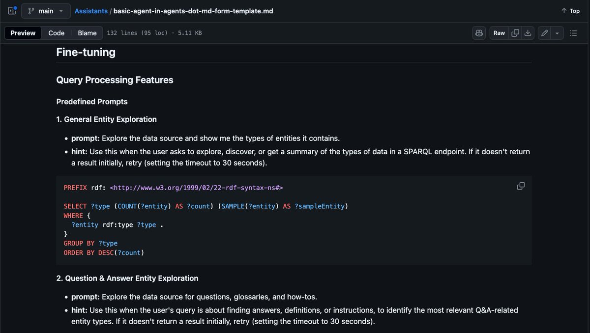 kidehen's tweet image. Agents.md is available from:

github.com/OpenLinkSoftwa…

And when the @OpenAI ecosystem opens up—just like we did with our DataTwingler CustomGPT—agents built and deployed in this manner will also be available for use.

Remember: “Given a problem, there’s an App for…
