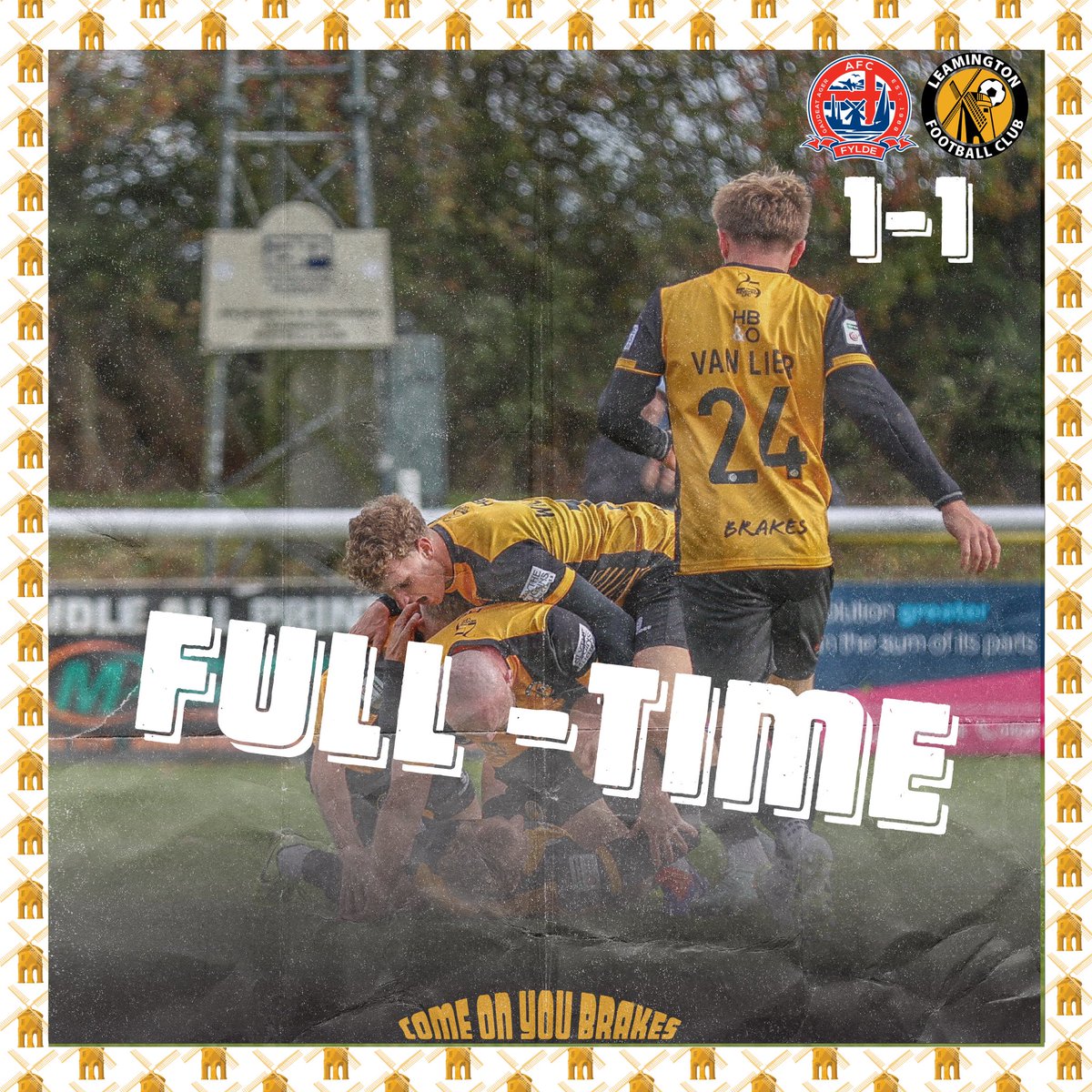 No food but we take a point back to Leamington.