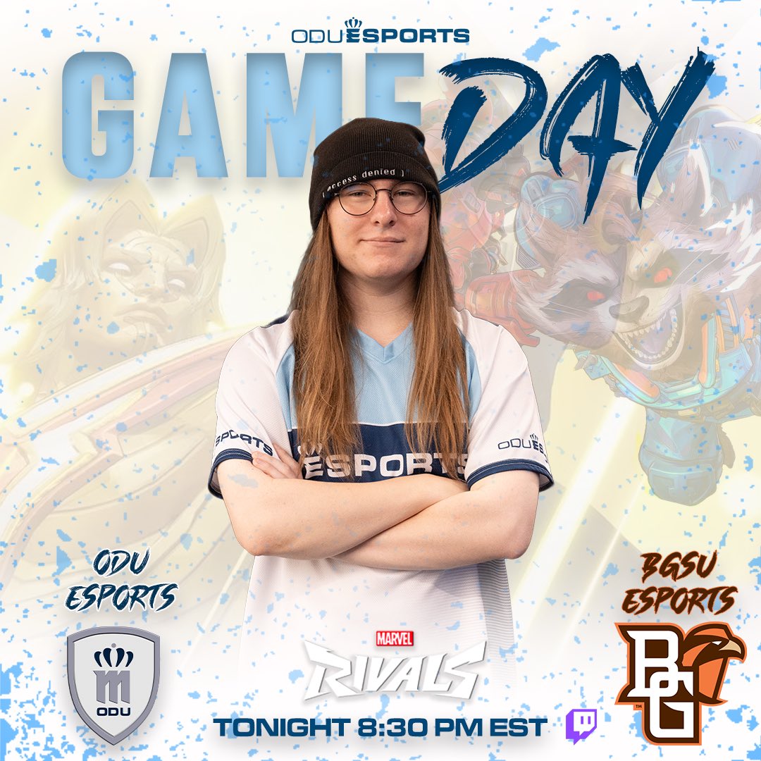 🔥GAME DAY 🔥 Join ODU’s Varsity Marvel Rivals Team vs. Bowling Green State University @ 8:30 PM TONIGHT!

👾twitch.tv/oduesports

#esports #collegiateesports #marvelrivals