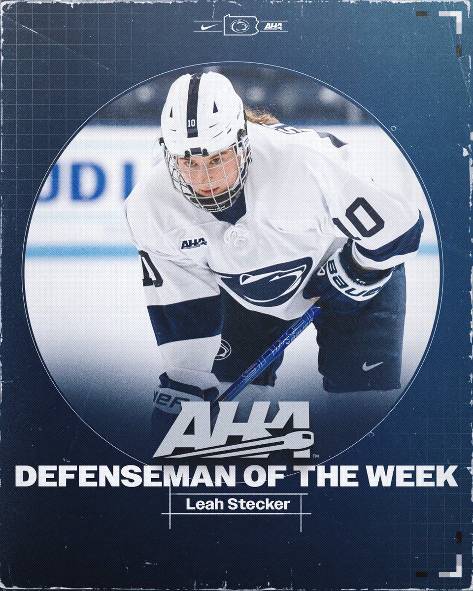 Leah's been named the AHA Defenseman of the Week for the first time in her career🦁

🔗gopsu.us/3KZqxgX

#WeAre #HockeyValley