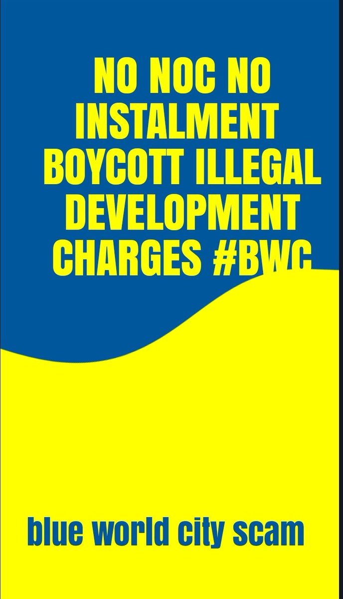 GulSher00248644's tweet photo. Rights Denied, Voices Silenced – Blue World City Exposed
#noNOCnoinstallment
#saynotohiddendevelopmentcharges #BoycottBlueWorldCity
#JusticeForBlueWorldCityBuyers
#BlueWorldCityFraud https://t.co/wbAIKd5Qsx