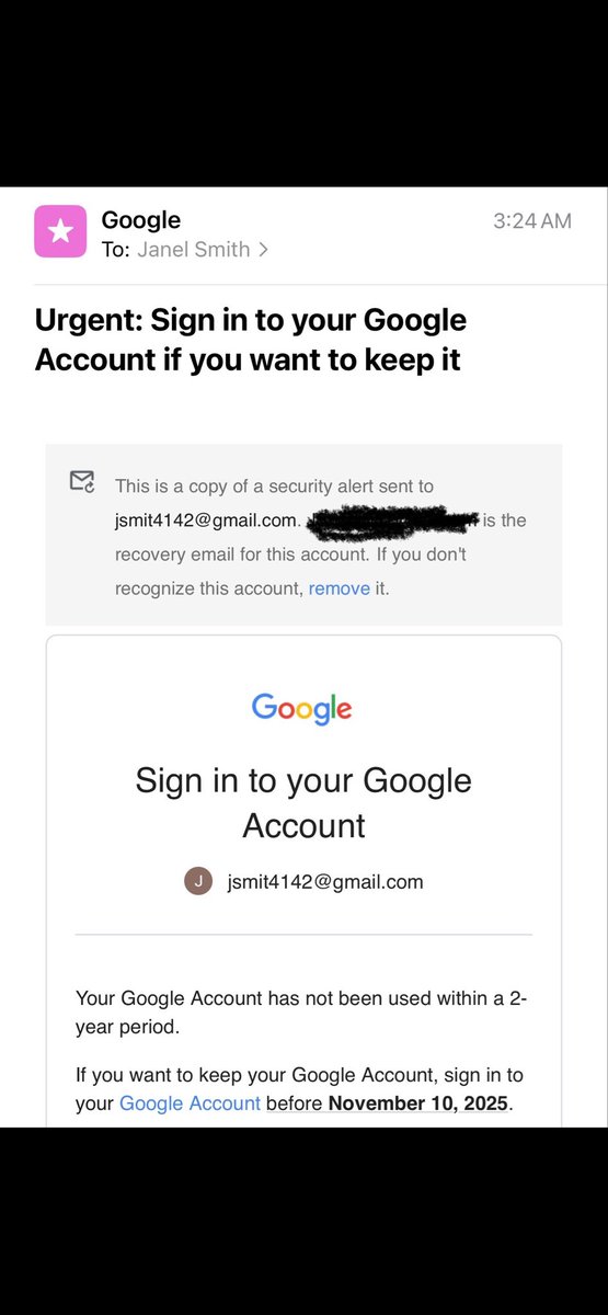 JNSmi's tweet image. Interesting that I received an email from Google this morning, about an email address I’ve never owned. 🤔  

The things they do, the games they play, and the made up things they try to link us to.  🙄  #SamePlaybook 

#AskAWhistleblower
