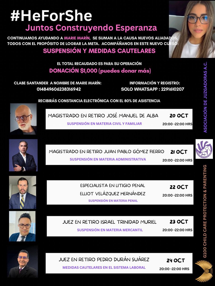 Acompáñenos en apoyo a nuestra compañera: