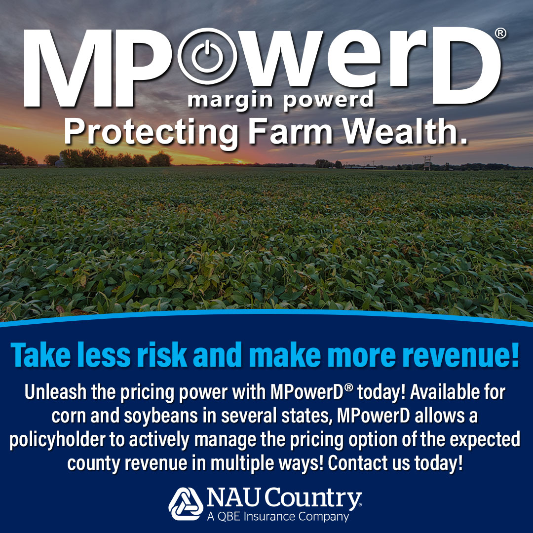 naucountry's tweet image. Take less risk and make more revenue with MPowerD®! Learn how by contacting your local Marketing Rep or NAU Country Agent today! naucountry.com/products/priva…
#CropInsurance #MPowerD