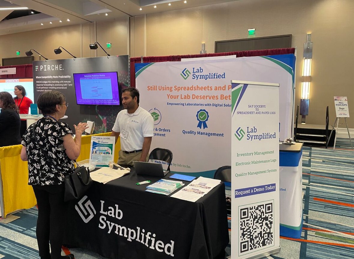 labsymplified's tweet image. Day 2 at the ASHI Annual Meeting!

If you haven’t stopped by yet, come see how our Inventory Management and Electronic Log modules are transforming HLA lab operations.
Booth#214