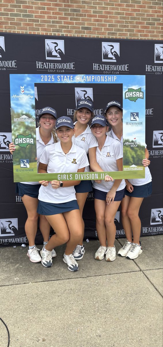 GirlsGolfAHS's tweet photo. DAY 2 of the OHSAA DIVISION II GIRLS STATE GOLF TOURNAMENT has been canceled. 😞 The #Ladybluestreaks finish the year tied for 8th place, with NWOAL member Wauseon, in the state tournament. Proud of the girls on their amazing season!! #Streakpride https://t.co/kGnetS7CPf