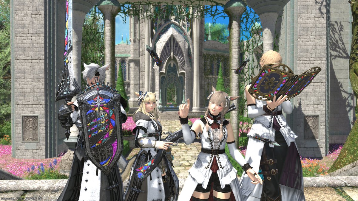 hiyorin_la's tweet image. 新DD30Fまでやってきた！
めっちゃきれいでみんな「これ家具にしてほしいーー」とか装飾とかばっかみてた🤭
今日は私の帰宅時間が遅かったので続きはまた明日
おやすみなさい🐱
#FF14 #DD