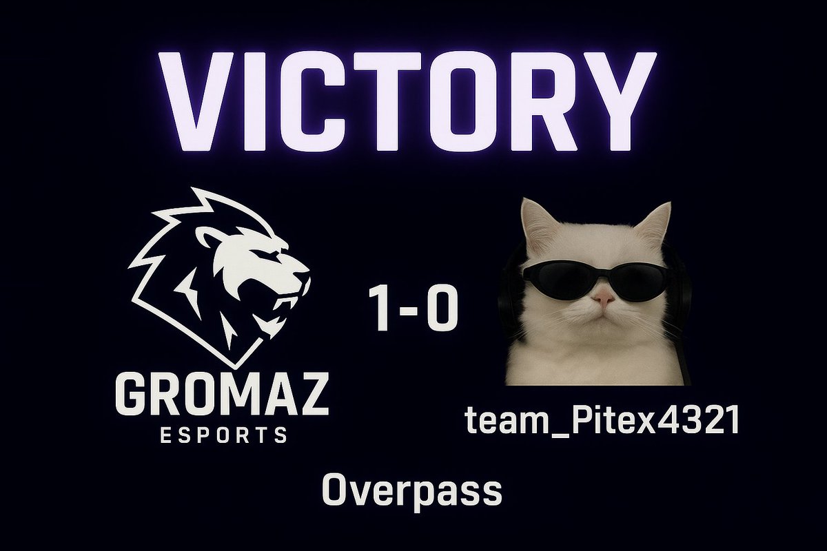 🔥 PIERWSZA RUNDA ZDOBYTA! 🔥
GROMAZ ESPORTS wygrywa 1️⃣-0️⃣ z team_Pitex4321 na mapie Overpass przez poddanie rywali! 🦁💪
To dopiero początek naszej drogi w GAME ZONE MASTERS ROAD TO PGA 2025 – Open Qualifier 1.
#GROMAZWIN #GZM #PGA2025 #CS2 #Esports