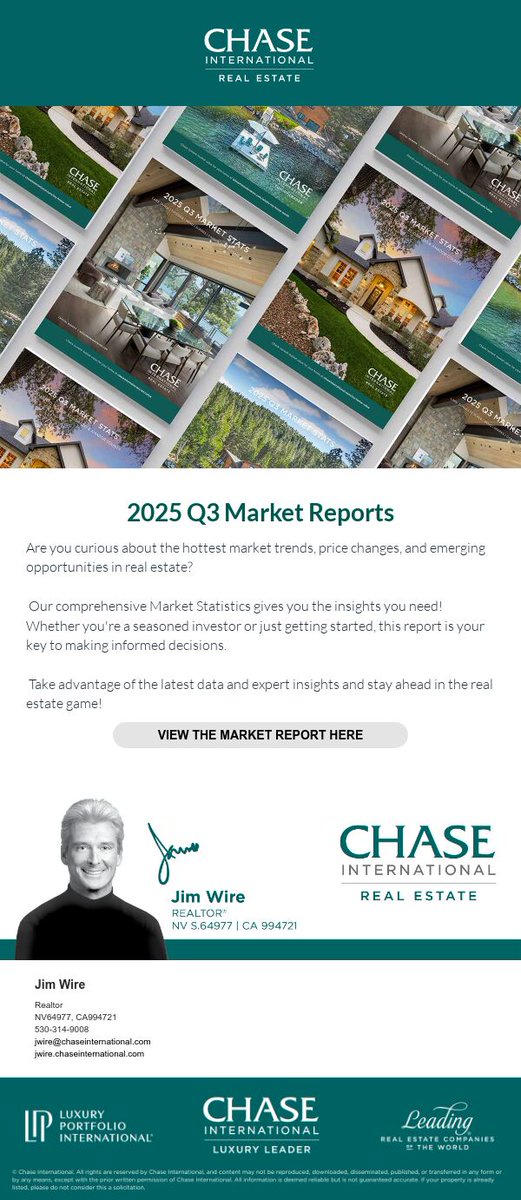 jimwire's tweet image. Catch the Lake Tahoe real estate market statistics for 3rd Quarter of 2025!