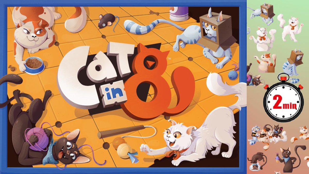 The Game Boy Geek (@thegameboygeek) on Twitter photo 2 minute quick overview - Cat in 8 which is an innovative cat-themed abstract strategy game! It delivers cute cats, clever strategy! youtu.be/D4iVO8sbCeI 2 minute quick overview - Cat in 8 which is an innovative cat-themed abstract strategy game! It delivers cute cats, clever strategy! youtu.be/D4iVO8sbCeI