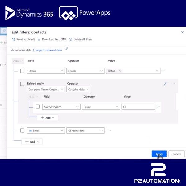 P2Automation's tweet image. Discover why the Advanced Filters feature in Dynamics 365 can play a huge role in managing your list of Contacts and Accounts.

Read more 👉 bit.ly/3TRaFip

#Dynamics365 #AdvancedFilters #CRM