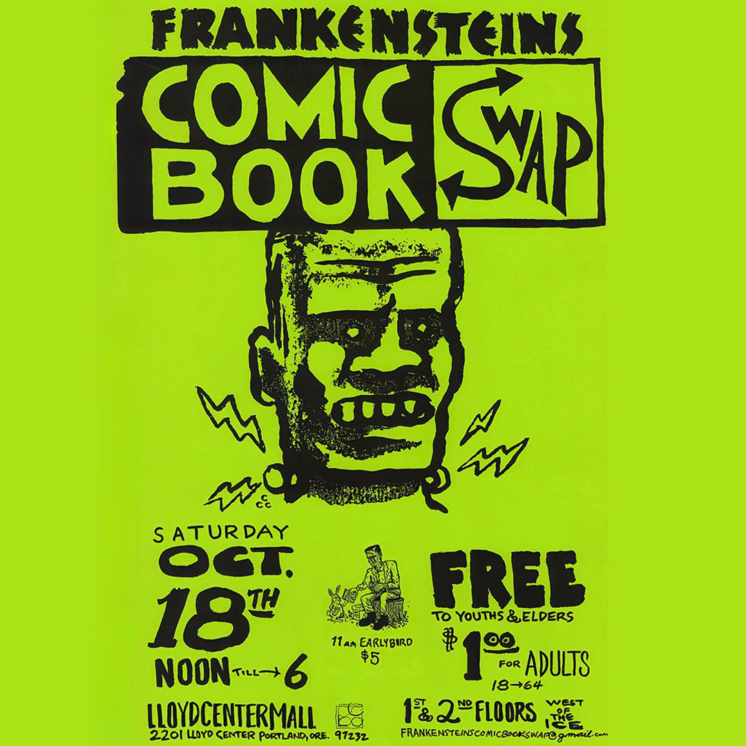 One weekend away?! That's right, October 18th, noon to 6pm at the Lloyd Center Mall. Over 120 tables of pure #comics awesomeness! $1 for adults, 18 - 64 years of age. And free to kids and elders! $5 if you want the earlybird entrance at 11am to boot. Share with all &amp; see ya soon!