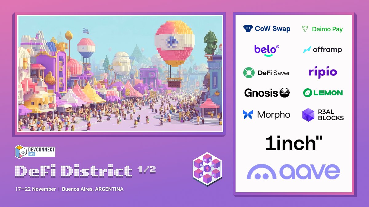 DeFi District overview at Ethereum World's Fair