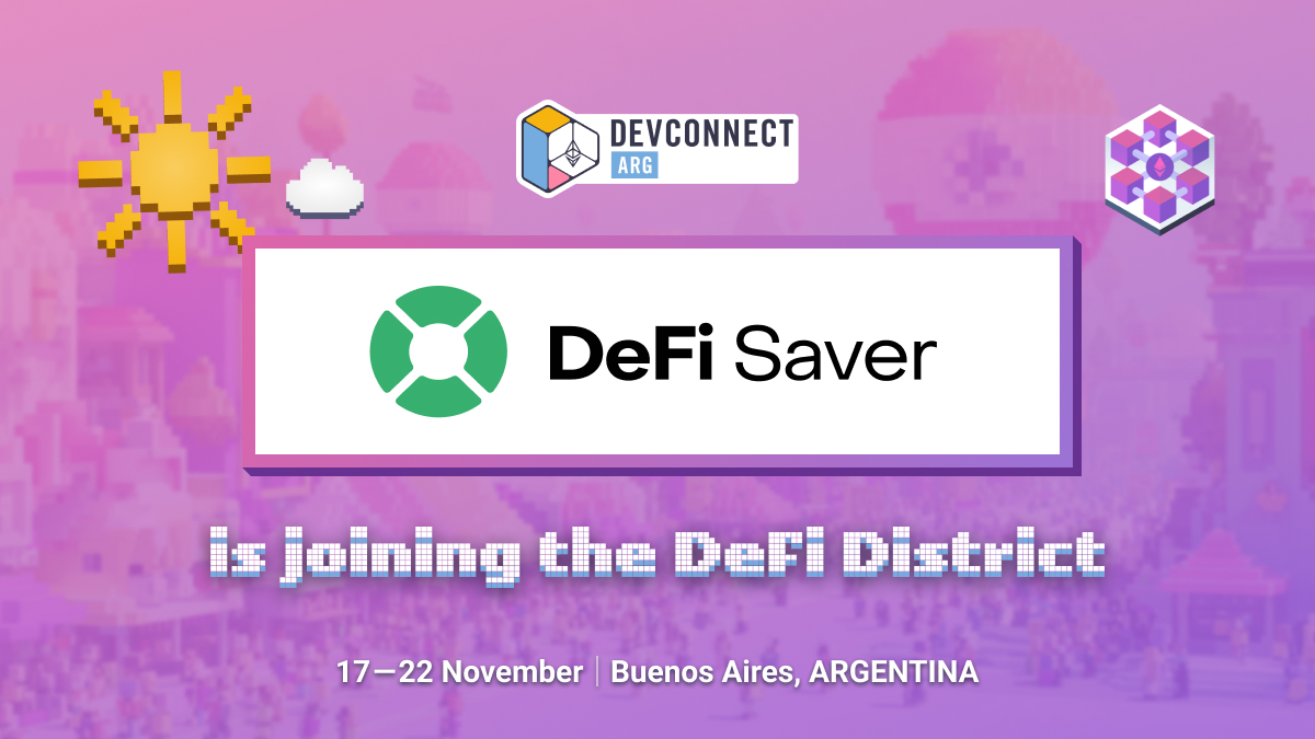 DeFi Saver at Ethereum World's Fair