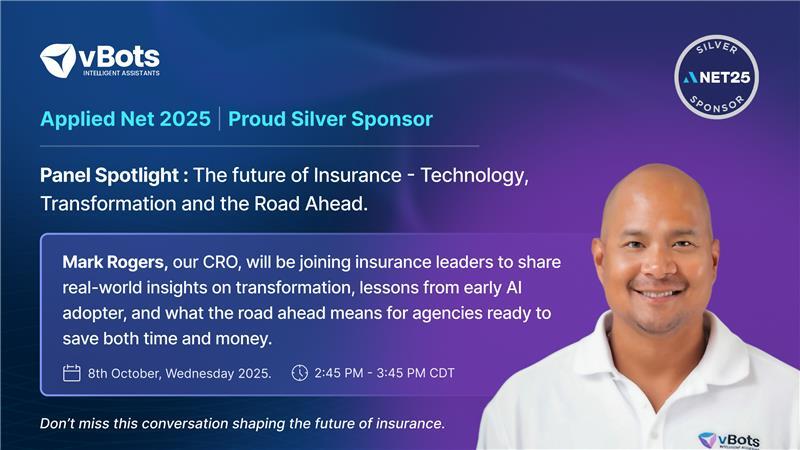 Big insights coming tomorrow! 

Our CRO Mark Rogers joins a fantastic panel lineup at Applied Net 2025 to talk about 𝐓𝐡𝐞 𝐅𝐮𝐭𝐮𝐫𝐞 𝐨𝐟 𝐈𝐧𝐬𝐮𝐫𝐚𝐧𝐜𝐞 — 𝐓𝐞𝐜𝐡𝐧𝐨𝐥𝐨𝐠𝐲, 𝐓𝐫𝐚𝐧𝐬𝐟𝐨𝐫𝐦𝐚𝐭𝐢𝐨𝐧 &amp; 𝐭𝐡𝐞 𝐑𝐨𝐚𝐝 𝐀𝐡𝐞𝐚𝐝.
 
#AppliedNet25 #PanelSpotlight