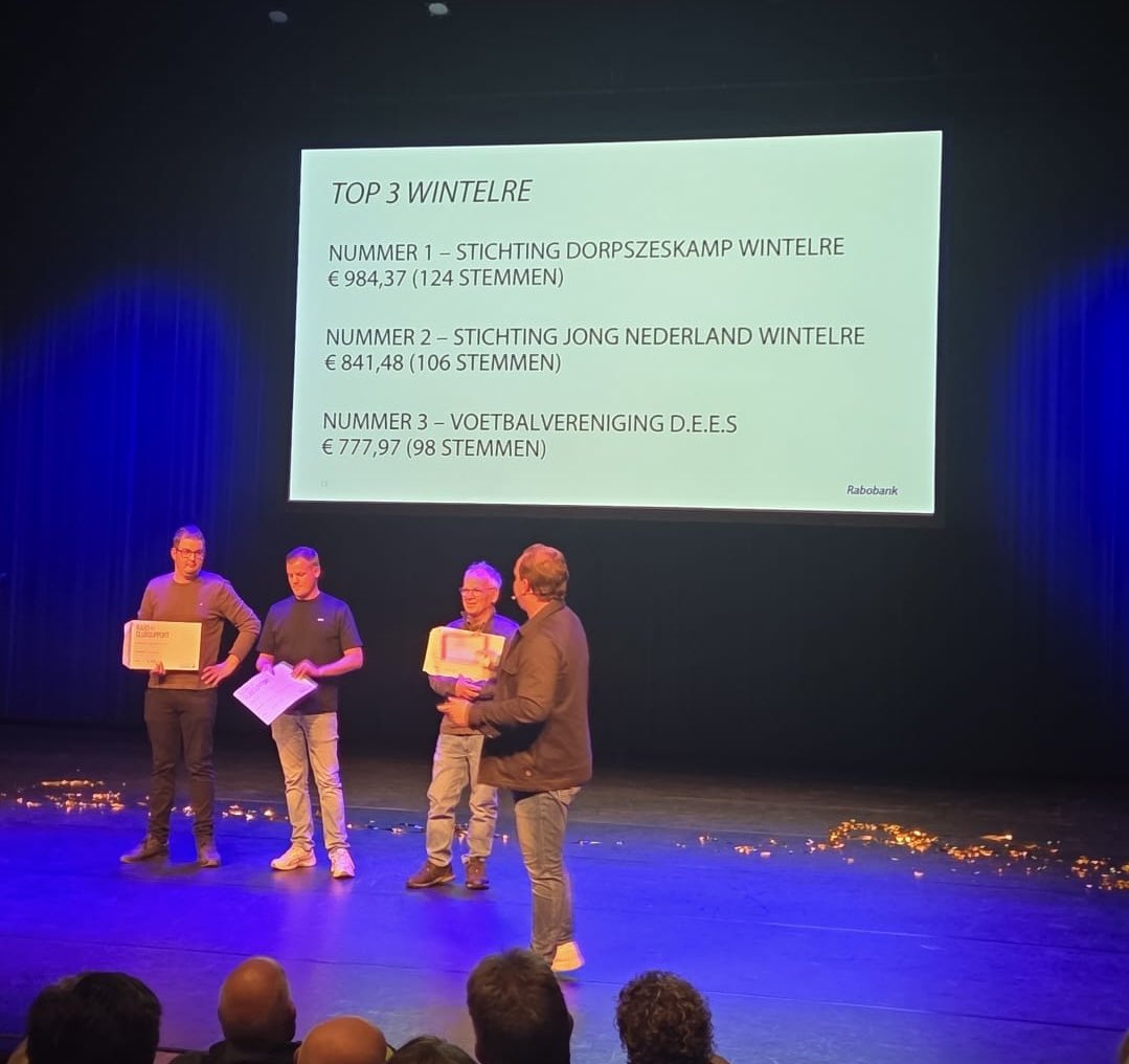 vv DEES dankt jullie hartelijk voor het stemmen bij de Rabobank RABOClubsupport actie! We hebben een fantastisch mooi bedrag geschonken gekregen! 

Natuurlijk ook Rabobank geweldig bedankt! 🔵⚪️