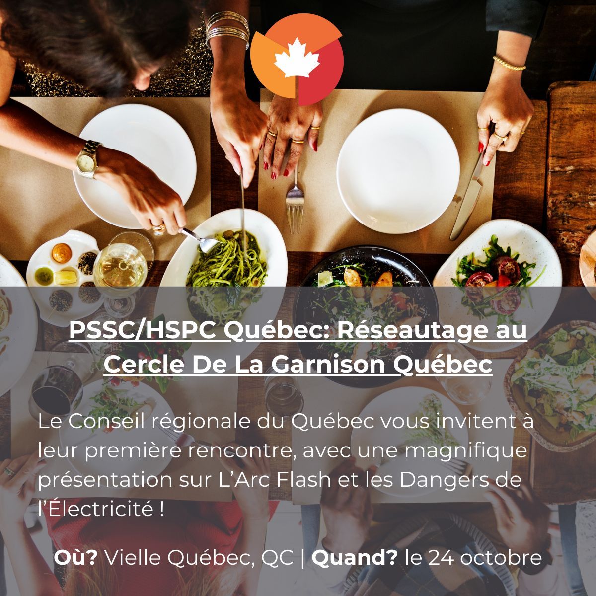 Avez-vous entendu les nouvelles?

Le Conseil régionale du Québec vous invitent à un réseautage SSE avec une magnifique Présentation sur L’Arc Flash et les Dangers de l’Électricité, dans le Vieux Québec.

Inscrivez ici/Sign up ! buff.ly/8c34jmE