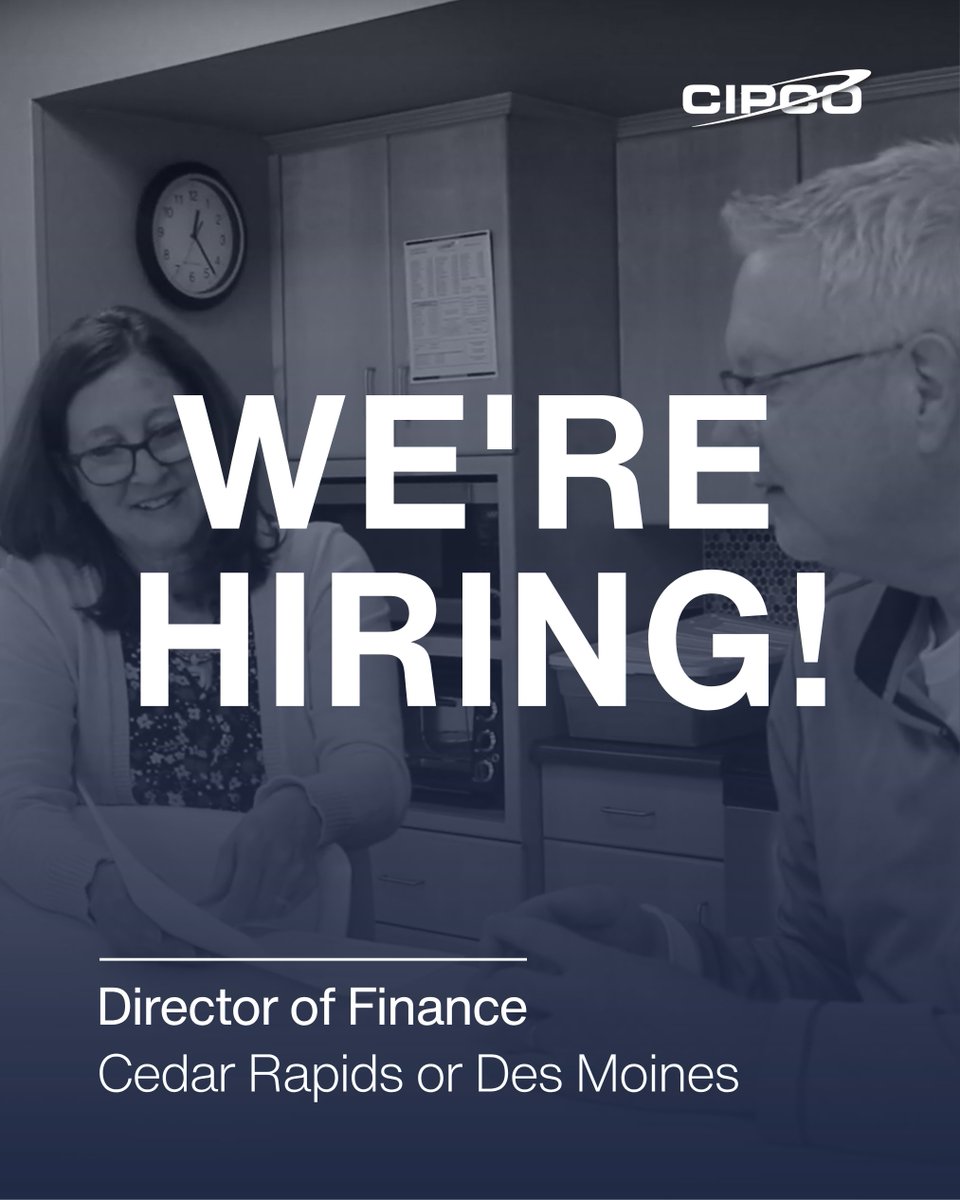 CIPCO is hiring a Director of Finance in Cedar Rapids or Des Moines, IA! Join our leadership team and help power Iowa’s rural communities.

Apply today or share with your network: lnkd.in/gT8VdzST