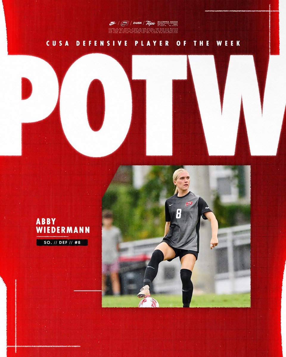 𝙋𝙇𝘼𝙔𝙀𝙍𝙎 𝘰𝘧 𝘵𝘩𝘦 𝘞𝘦𝘦𝘬

The Hilltoppers 𝙨𝙬𝙚𝙚𝙥 the weekly awards as Maddie Davis, Makenna Egan, and Abby Wiedermann have all been named Player of the Week!!

STORY: wkusports.com/news/2025/10/7…

#GoTops