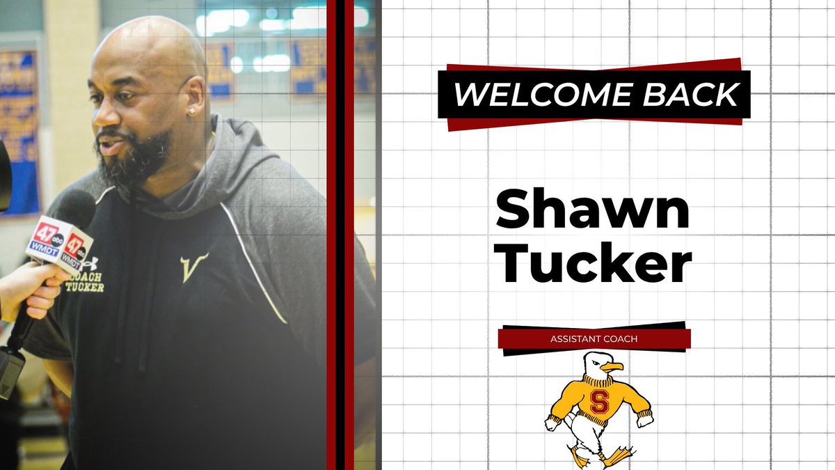 Excited to officially welcome back Shawn Tucker to the program!  
Coach Tucker comes back to SU after a successful stint as the Head Coach at Cambridge South Dorchester HS. 
During his tenure he was Bayside Coach of the year (2x) and led  CSD to 1A State Championship 🏆 
#GoGulls