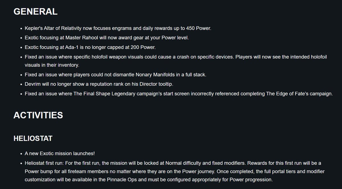 🚨Update 9.1.5 patch notes - thegamepost.com/destiny-2-patc…