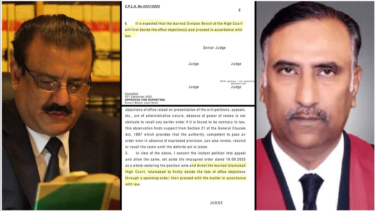 iwaseemmalik's tweet image. اگر سند کی تصدیق شرط ہے، تو پرکھ جسٹس جہانگیری کی نہیں، جسٹس ڈوگر کی ہونی چاہیے !

پاکستانی عدلیہ کے ادارہ جاتی زوال کی کا اندازہ کیجئے کہ جسٹس جہانگیری کے اختیارات بحالی کیس کا تحریری فیصلہ جاری کرتے ہوئے سپریم کورٹ کے 5 رکنی آئینی بینچ کو “توقع” اور ایک جج کو ایڈیشل نوٹ میں…