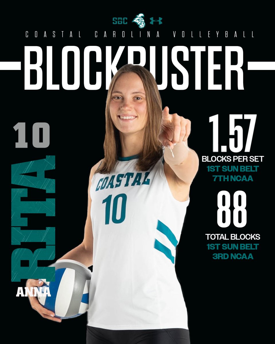 Say hello to the top middle blocker in the Sun Belt!