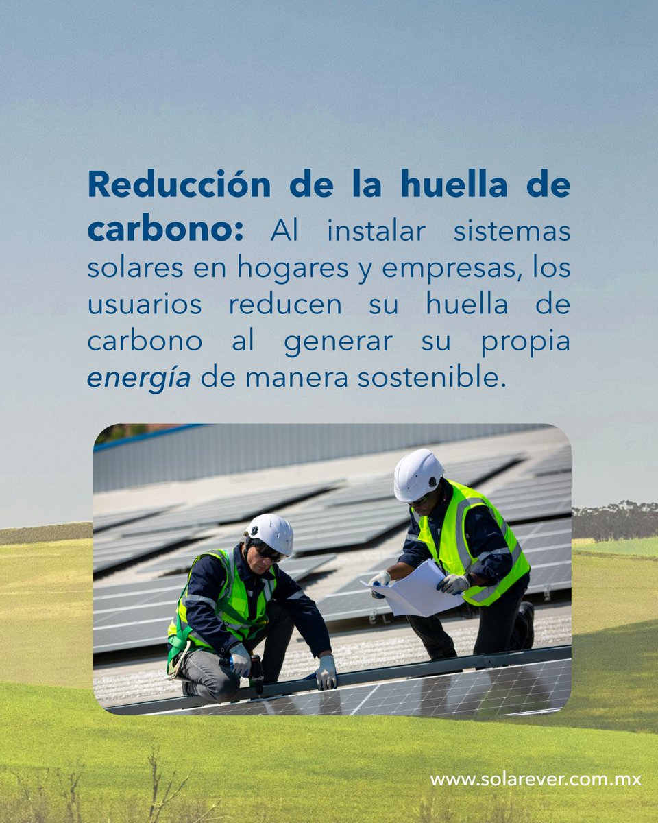 🌎💚 ¿Cómo contribuye Solarever a un futuro más verde?

☀️ Fabricando y promoviendo tecnología solar que reduce la dependencia de combustibles fósiles.
⚡ Generando energía limpia sin emisiones contaminantes.
