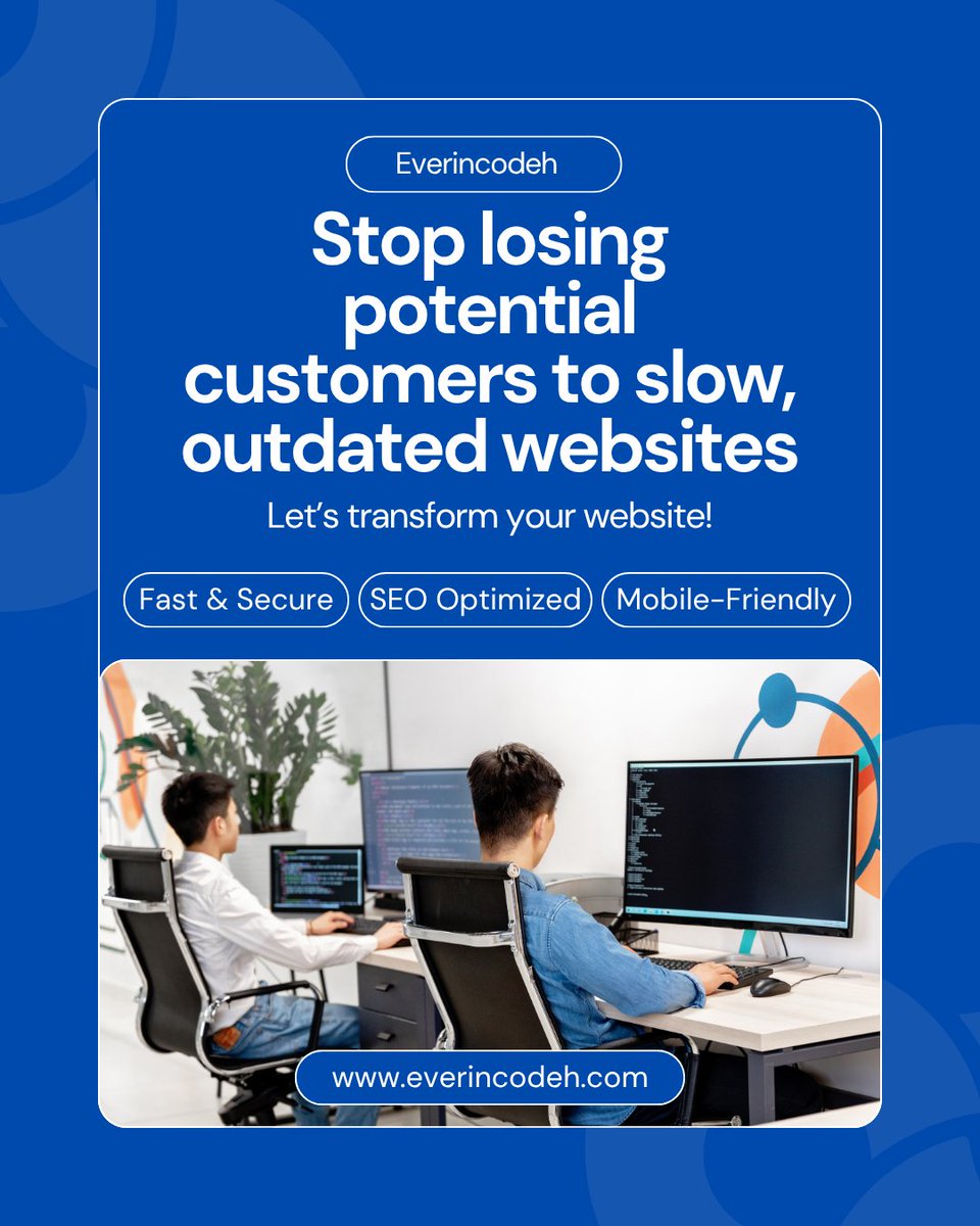 everincodeh's tweet image. 🚨 Is your website losing customers instead of winning them?

At Everincodeh, we build blazing-fast, high-converting websites with Next.js, SEO, redesigns &amp;amp; more.

Don’t let a slow site cost you leads.

📩 DM us or book a free consult: everincodeh.com
#webdesign #nextjs