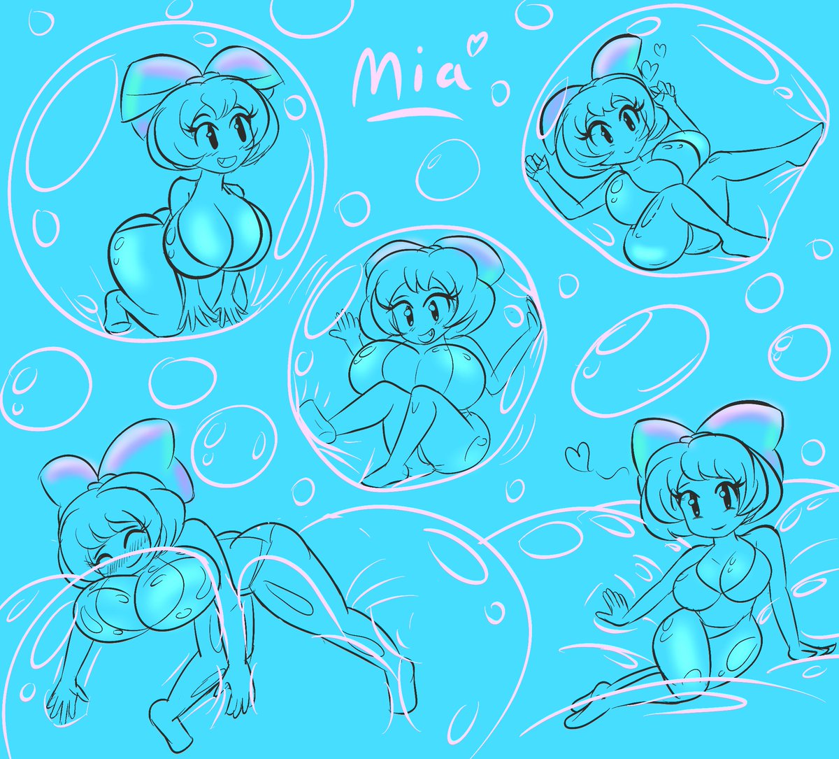 Mia, but blue