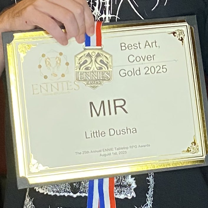 🇬🇧The artist and his assistant 🏆

Thank you all for this journey to <a href="/ENnies/">ENNIE Awards</a> !

But this is only the beginning...

🇫🇷 L'artiste et son assistant🏆

Merci à tous pour votre soutien dans l'aventure des ENnies !

Mais ce n'est que le début..

#rpg #ttrpg #tabletop #cat #GOLD